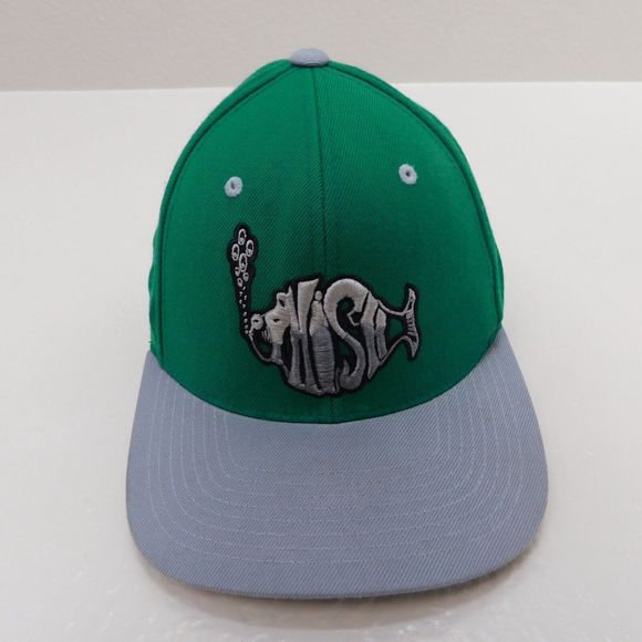 Vintage Phish Music Band Adjustable Green Gray Wool Blend Hat Cap Snapback Rare